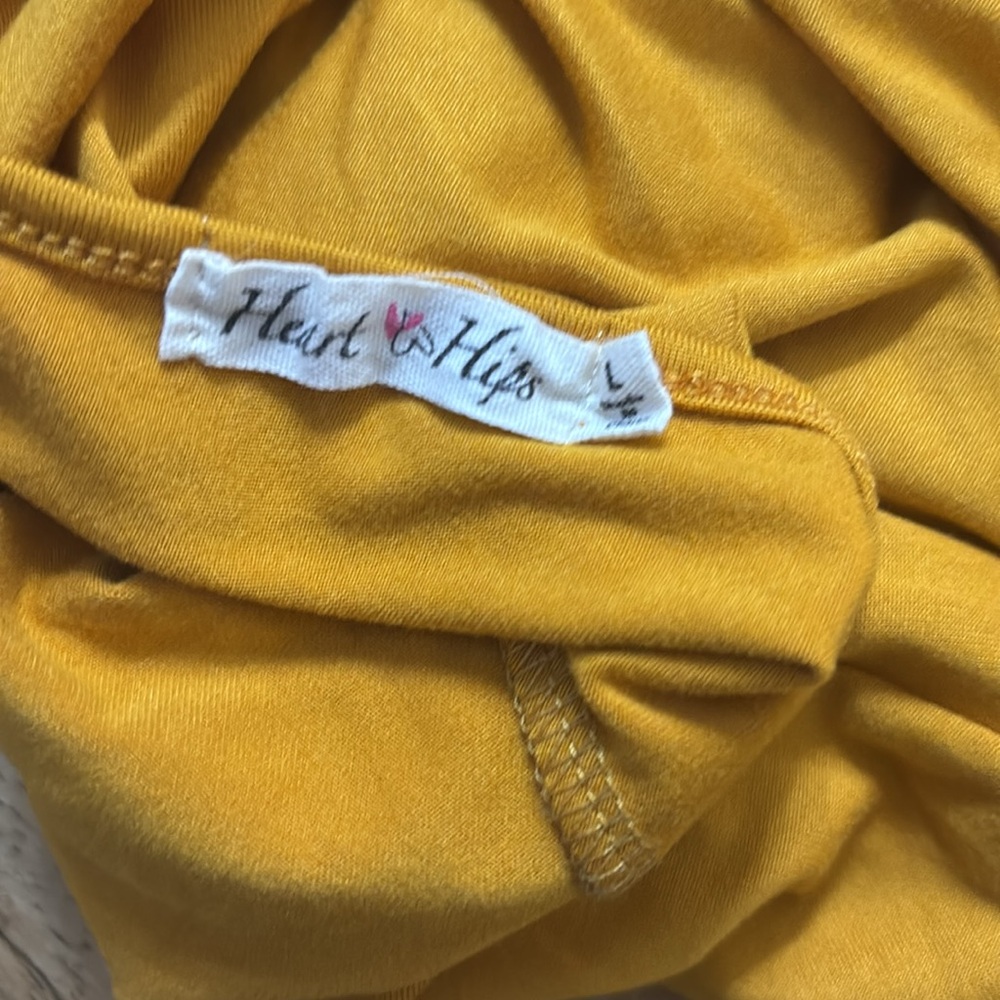 Elegant Mustard Halter Dress - Picture 6 of 7